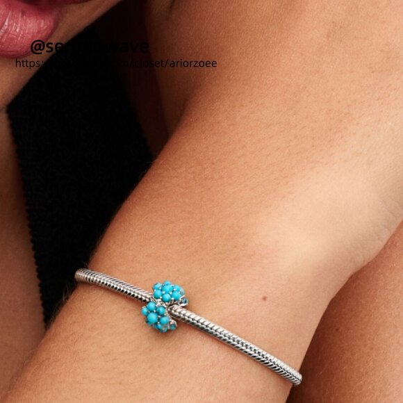 Pandora Turquoise-coloured Ocean Charm - Picture 4 of 5